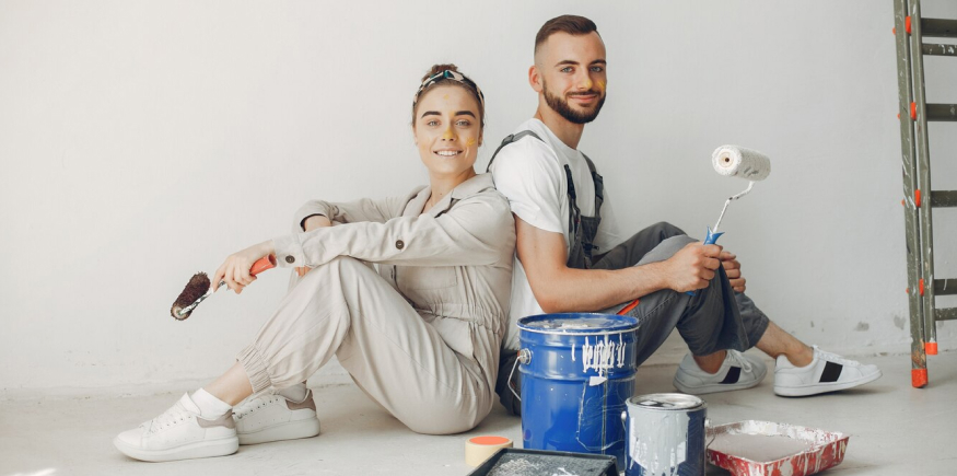 Интерьерная живопись жилого дома